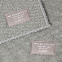 ディッシュドライマット2枚セット グレー LAKOLE/ラコレ
