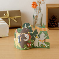 デザインフィル 飾れる立体メッセージカード 音楽隊柄 多目的 88764006 1セット(1個×5)（直送品）