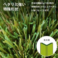 ミナト電機工業 リアル人工芝 通常タイプ 1m×2m デラックス AT-DX350-0102 1個（直送品）