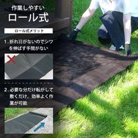 ミナト電機工業 高密度135G 防草シート 1m×10m 2本セット ブラウン mt-0024401 1個（直送品）