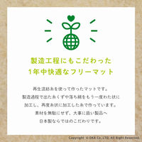 オカ　クロネコ　洗えるマット　45×60cm　62425　1枚（直送品）