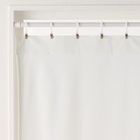 無印良品 花粉をキャッチし熱を通しにくいレースノンプリーツカーテン 幅１００×丈１７６ｃｍ用 オフ白 良品計画