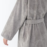 無印良品 ふっくらパイルバスローブ 男女兼用ＬーＸＬ グレー 良品計画