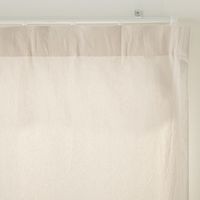 無印良品 綿洗いざらし平織ノンプリーツカーテン 幅１００×丈１０５ｃｍ用 オフ白 1セット（1枚×2） 良品計画