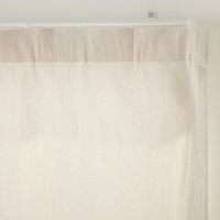 無印良品 綿洗いざらし平織ノンプリーツカーテン 幅１００×丈１７８ｃｍ用 オフ白 1セット（1枚×2） 良品計画