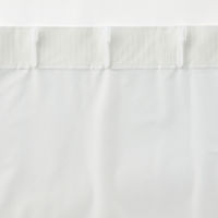 無印良品 防カビ ポリエステルノンプリーツレースカーテン 幅１００×丈１７６ｃｍ用 オフ白 1セット（1枚×2） 良品計画