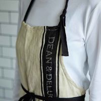 DEAN&DELUCA（ディーン&デルーカ） ジャガードエプロン ブラック×ナチュラル 4580379231664 1個