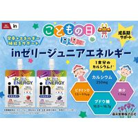 inゼリー（インゼリー） ジュニアエネルギー ぶどう味 1セット（1個（180g）×6） 成長期サポート 栄養機能食品 森永製菓