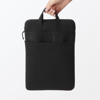 無印良品 ポリエステル 縦型クッションタブレットケース １１型用 黒 良品計画