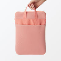 無印良品 ポリエステル 縦型クッションタブレットケース １１型用 ピンク 良品計画