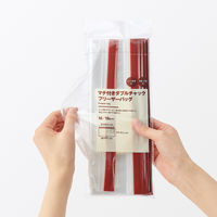 無印良品 マチ付きダブルチャック フリーザーバッグ Ｍ １８枚入り 1セット（1袋（18枚入）×2） 良品計画