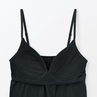 【レディース】無印良品 婦人 なめらかブラキャミソール 婦人Ｍ 黒 良品計画