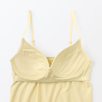 【レディース】無印良品 婦人 なめらかブラキャミソール 婦人Ｍ ペールレモン 良品計画