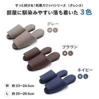 オクムラ 抗菌スリッパ クレンズ 耐アルコール 耐次亜塩素酸 抗菌 Mサイズ ネイビー 1足