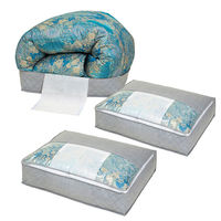 アストロ ドライ&ドライ吸湿防ダニ羽毛布団収納袋薄型 グレー 3個組 616-35 1セット(3個組×3)（直送品）