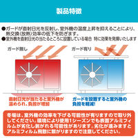 ユーザー 瞬間設置エアコンガード ひさし付き 室外機用カバー マグネット式 フリーカット YMAG-8352H 1個