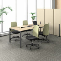 アール・エフ・ヤマカワ 配線ボックス付ミーティングテーブルII 幅1800×奥行900×高さ720mm ナチュラル 1台（2梱包）