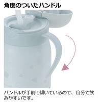 （7ヵ月から）トライ もれない保冷ストローマグ 300 ライトグレー 300ml 1個 リッチェル