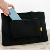 LIV PLUS 保冷バック 保冷レジカゴバッグ エコバッグ 20L ブラック LVー0041 1個　大容量