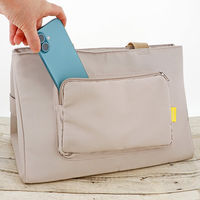 LIV PLUS 保冷バック 保冷レジカゴバッグ エコバッグ 20L ベージュ LVー0042 1個　大容量