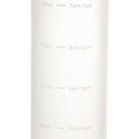 ハンドル付きタイムマーカーボトル クリア LAKOLE/ラコレ