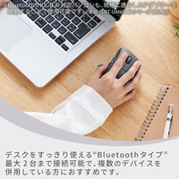 Bluetoothマウス 静音マウス 無線 ワイヤレス 5ボタン+チルト 黒 M-SH30BBSKBK エレコム 1個（直送品）
