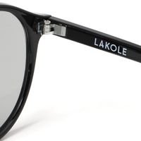 ウェリントンコンビシルバーサングラス ブラック LAKOLE/ラコレ