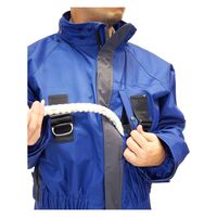 コヤナギ HWー01 フルハーネス対応 レインジャケット 高所作業向け チャコール 4L 1着（直送品）