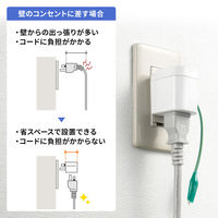 サンワサプライ 温度&電流ヒューズ内蔵アダプタ TAP-AD16W 1個