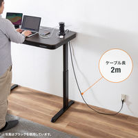 延長コード 電源タップ タワー型 2P式 USB 12個口 2m 一括スイッチ サンワサプライ TAP-B112C1A2W 1個