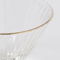 GOLDラインガラス小鉢A クリア 1セット（1個×６） LAKOLE/ラコレ