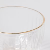 GOLDラインガラス小鉢C クリア 1セット（1個×６） LAKOLE/ラコレ