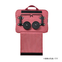 レップ ショッピングカート 折りたたみハンディトートカート 保冷保温 30L ストライプ ブルー 1台