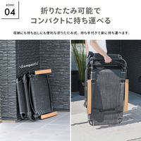 武田コーポレーション ラウンジベッド肘付き UN5-RC 1箱(1個入)（直送品）