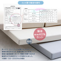 ホームテイスト 折りたたみ式キッズプレイマット Sサイズ 1200×1600mm ライトベージュ KPM-1216S 1枚（直送品）