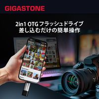 GIGASTONE USBメモリ 256GB USB3.2 2in1 OTG GJU3-AC44GY-256GB-1pk-R 1枚