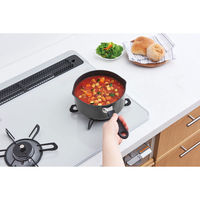 サーモス（THERMOS） デュラブルシリーズ クックパン 18cm ガス火専用 グレー KNB-018S GY 1個（わけあり品）