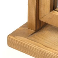 【studio CLIP】 リサイクルウッド ミラースタンド ナチュラル（わけあり品）