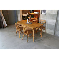 ICHIBA ヘリット ダイニングテーブル 幅1500×奥行800×高さ720ｍｍ ナチュラル HET-3808NA 1台（直送品）