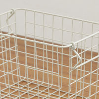 不二貿易 スタッキングワイヤーバスケット WH 26x18x18 26687 1個