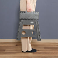 不二貿易 フォールディングステップスツール H32cm KH 77521 1個