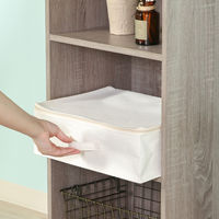 不二貿易 魅せる収納ボックス 横ハーフ 蓋付 52861 1個