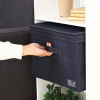 不二貿易 LB デニム調インナーボックス 蓋付 67310 1個