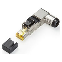 サンワサプライ  自作用RJ-45コネクタ（L字型・カテゴリ6A・かしめ工具不要） ADT-6ARJFSL（直送品）