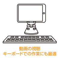 ナカバヤシ タブレット・スマホ対応　アルミスタンド　ミニ　ブラック SSTー21BK 1個