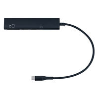 ナカバヤシ TypeーC　USB3.2Gen1　C1A2SDカードリーダーハブ　ブラック COMーC3SD143BK 1個