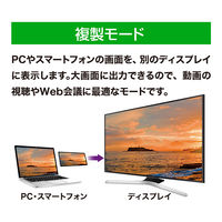 ナカバヤシ TypeーCーHDMI　ディスプレイ変換アダプタ　1台出力 USAーCHD5BK 1個