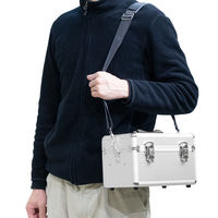 JEJアステージ　アルミツールボックス トレー付 ALーB295 シルバー　　1個