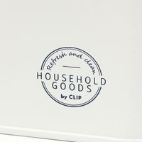 木の蓋ランドリーコンテナ S HOUSEHOLD GOODS ホワイト studio CLIP