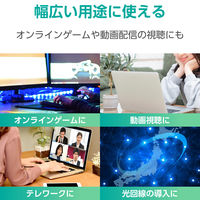 エレコム LANケーブル CAT8 1m 爪折れ防止 高耐久 メッシュケーブル 白 ECLDーOCM/WH10 1個